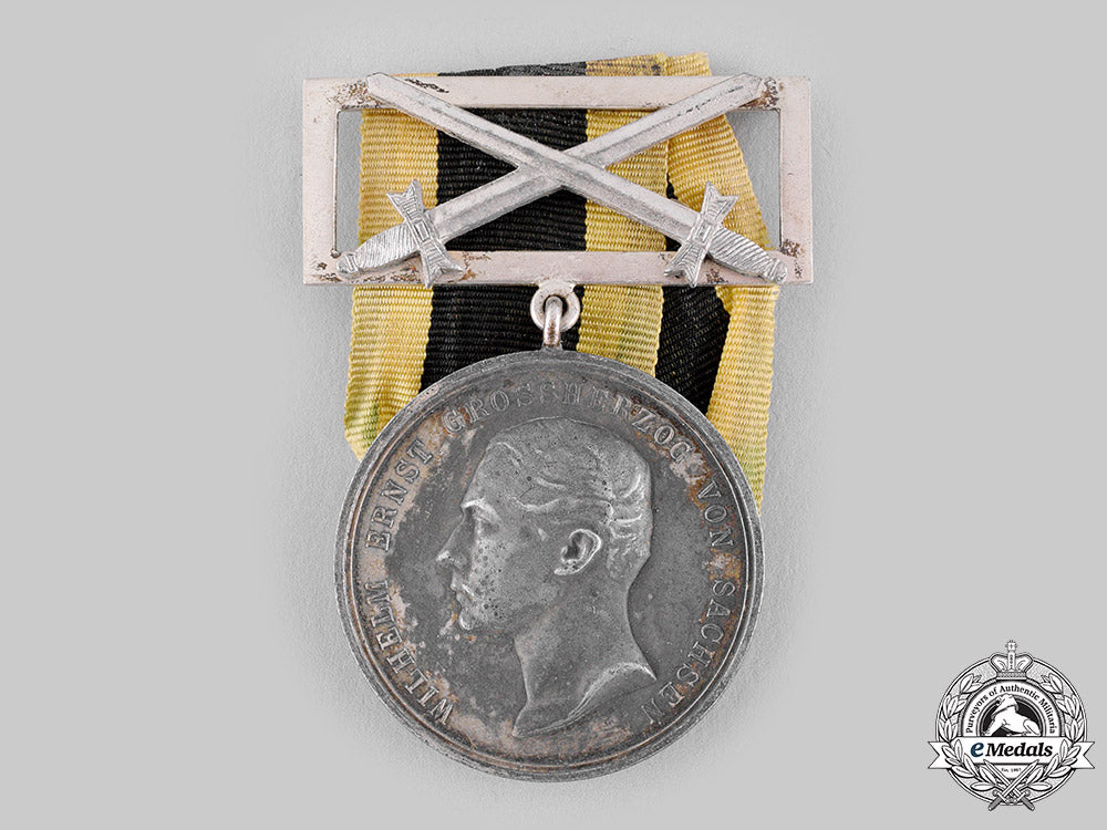 saxe-_weimar,_duchy._a1914_general_honour_medal_for_merit_with_swords,_silver_grade_m19_17104