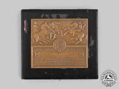 Germany, Weimar Republic. A German Equestrian Federation (Drv) Special Merit Plaque, With Case, To Karl Rusch