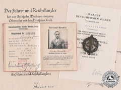Germany, Ss. A Lot Of Awards And Documents To Ss-Scharführer Walter Krischke