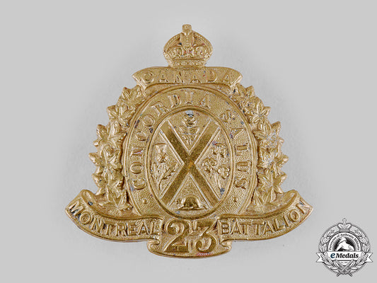 canada,_cef._a23_rd_infantry_battalion"_montreal_battalion"_cap_badge,_c.1915_m19_17758