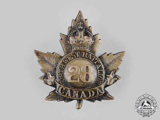canada,_cef._a28_th_infantry_battalion"_north_west_regiment"_cap_badge,_by_ignlis,_c.1915_m19_17770