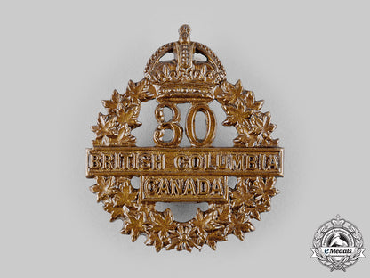 canada,_cef._a30_th_infantry_battalion"_british_columbia_battalion"_cap_badge,_c.1915_m19_17776