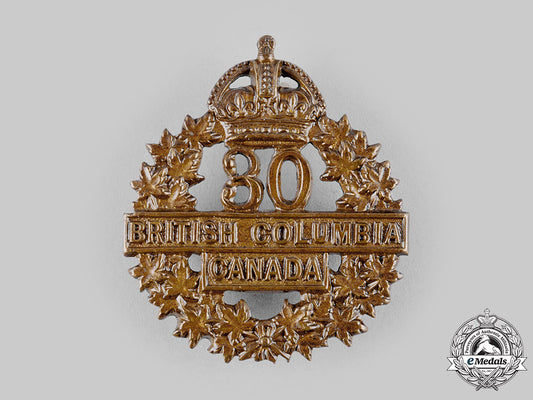 canada,_cef._a30_th_infantry_battalion"_british_columbia_battalion"_cap_badge,_c.1915_m19_17776