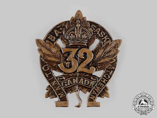 canada,_cef._a32_nd_infantry_battalion"_manitoba_and_saskatchewan_regiment"_cap_badge,_c.1915_m19_17782