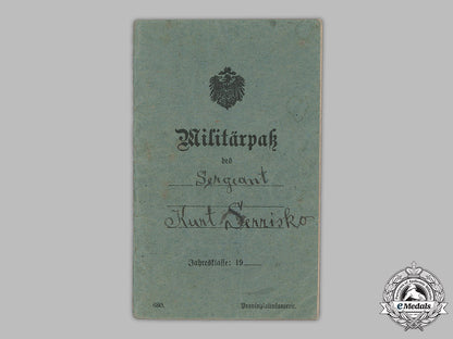 germany,_imperial._a_militärpaß_and_landsturmschein_to_sergeant_kurt_serzisko(_ek1)_m19_1783