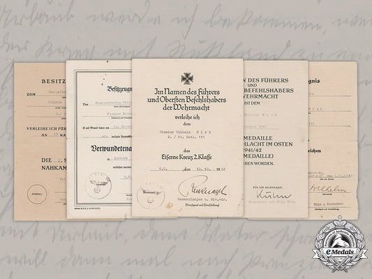 germany,_heer._award_documents_to_obergefreiter_wilhelm_birk(_ccc,_ek2)_m19_1789_1