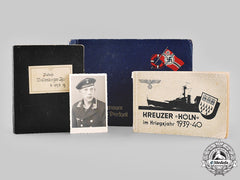 Germany, Kriegsmarine. An Extensive Wartime Photo Album & Documents Of Sailor Of Cruiser “Köln”, Attack On Norway