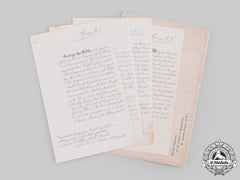 United Kingdom. Four Award Documents To Field Marshal Sir Arthur Arnold (Archie) Barrett Gcb, Gcsi, Kcvo, Adc