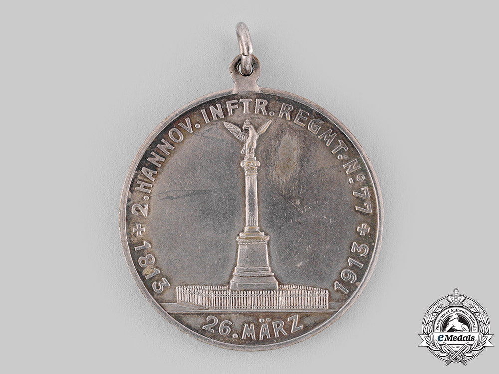 germany,_imperial._a19132_nd_hannover_infantry_regiment_nr.77_centenary_medal_m19_18043