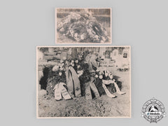 Germany, Third Reich. A Pair Of Funeral Photographs