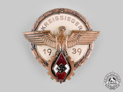 Germany, Hj. A 1939 Hj Regional Trade Competition Victor’s Badge By Hermann Aurich