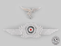 Germany, Luftwaffe. A Set Of Visor Cap Insignia