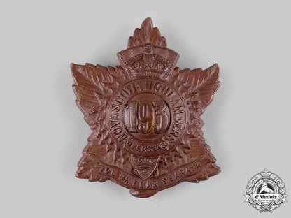 canada,_cef._a193_rd_infantry_battalion"_nova_scotia_highlanders"_glengarry_badge,_c.1916_m19_18628