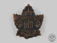 Canada, Cef. A 196Th Infantry Battalion "Western Universities C.e.f. Battalion" Cap Badge, C.1916