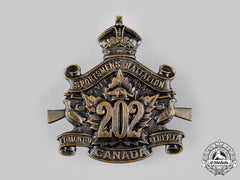 Canada, Cef. A 202Nd Infantry Battalion Cap Badge, By Jackson Bros, C.1916