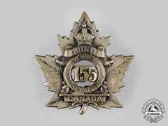 Canada, Cef. A 155Th Infantry Battalion "Quinte Battalion" Cap Badge, C.1915
