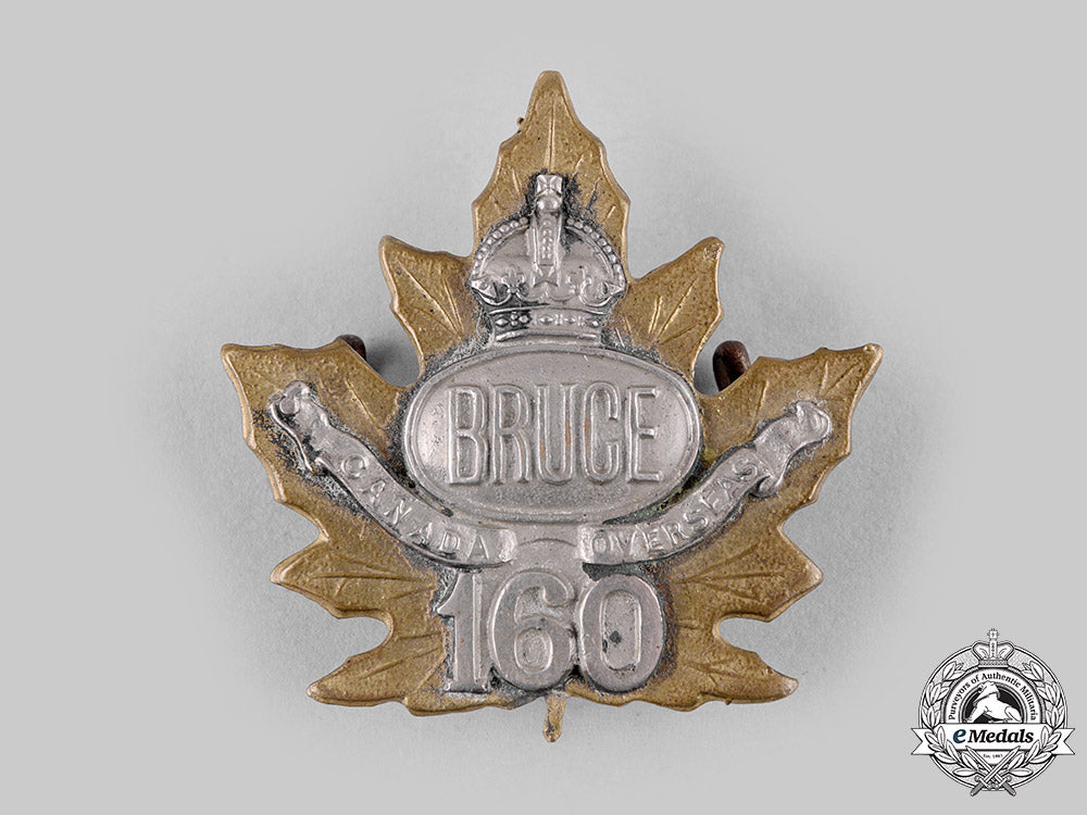 canada,_cef._a160_th_infantry_battalion"_bruce_battalion"_officer's_cap_badge,_c.1915_m19_18700