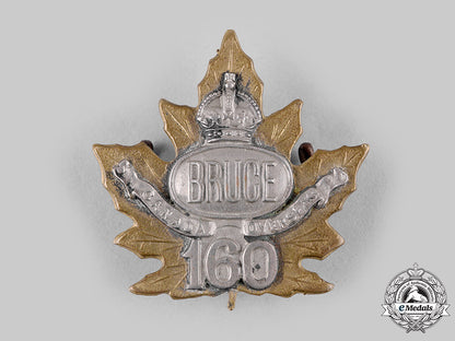 canada,_cef._a160_th_infantry_battalion"_bruce_battalion"_officer's_cap_badge,_c.1915_m19_18700