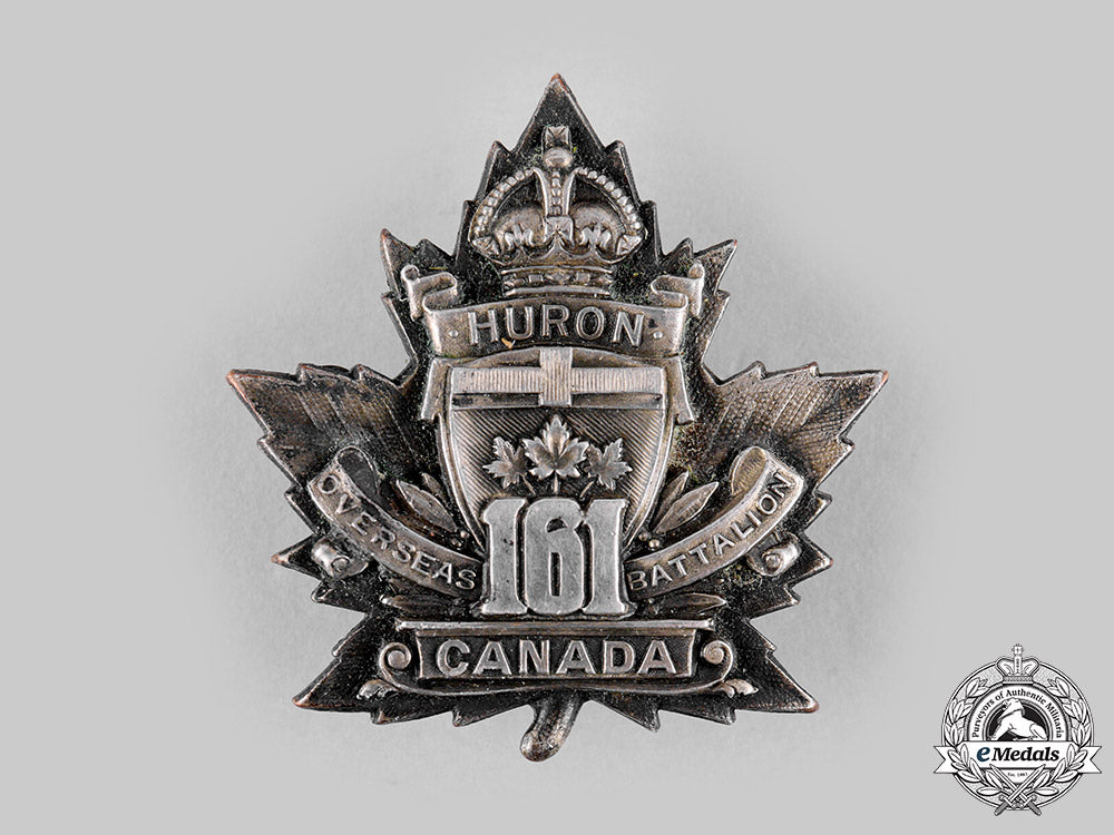 canada,_cef._a161_st_infantry_battalion_officer's_cap_badge,_by_g.f.hemsley,_c.1915_m19_18703
