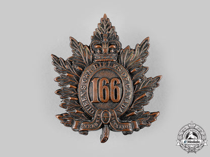 canada,_cef._a166_th_infantry_battalion"_queen's_own_rifles_of_canada"_cap_badge,_c.1915_m19_18715_1
