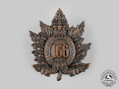 Canada, Cef. A 166Th Infantry Battalion "Queen's Own Rifles Of Canada" Cap Badge, C.1915