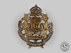 Canada, Cef. A 167Th Infantry Battalion "Canadiens Français" Cap Badge, C.1916