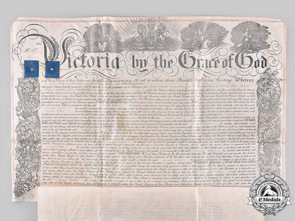 united_kingdom._a_patent_of_invention_with_great_seal_of_the_realm_to_joseph_eccles,_march1860_m19_18801