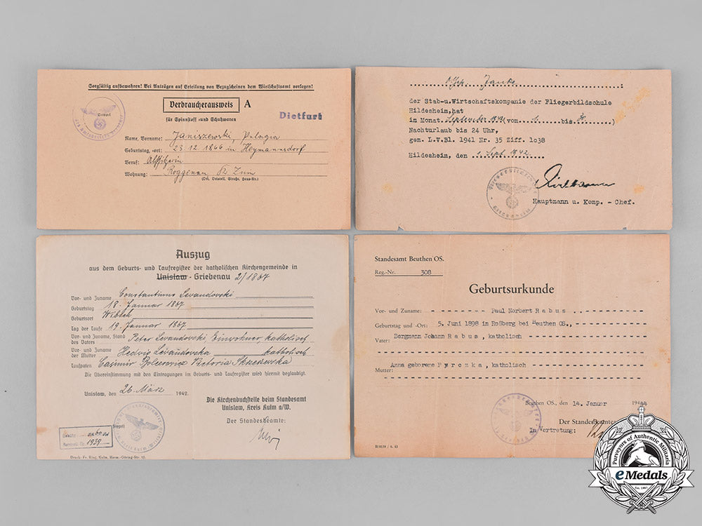 germany,_third_reich._a_group_of_various_second_war_period_documents_m19_1898