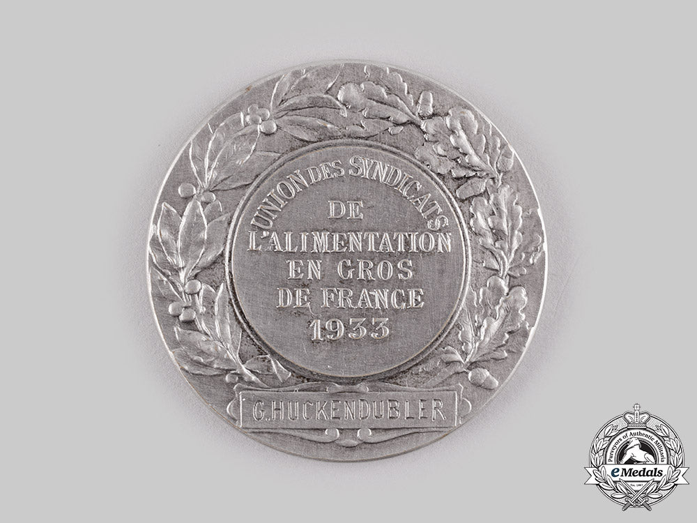 france,_iii_republic._wholesale_food_trade_unions_of_france_medal1933_m19_19049
