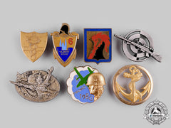 France, Iii, Iv, V Republics. A Lot Of Seven Badges
