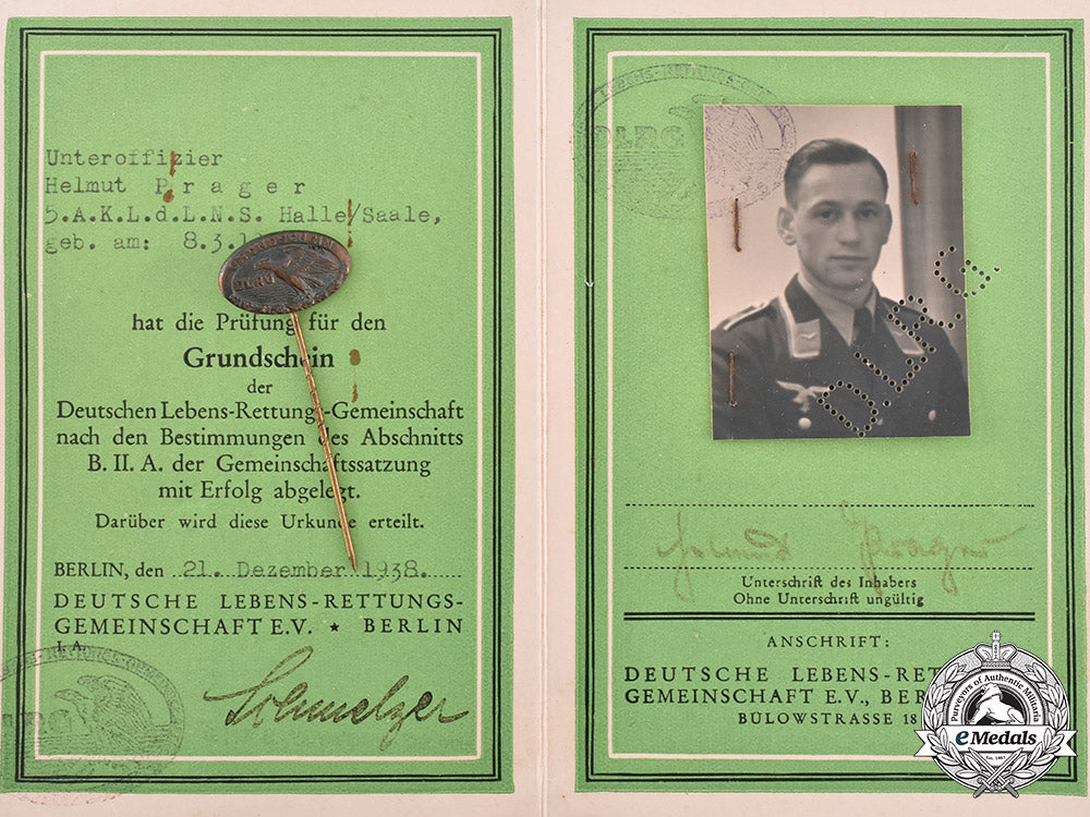 germany,_dlrv._a_life_saving_association(_dlrv)_certification_to_luftwaffe_unteroffizer_helmut_prager_m19_1969_1_1