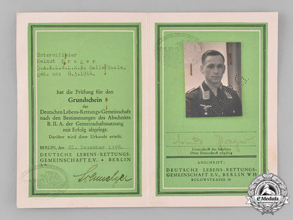 germany,_dlrv._a_life_saving_association(_dlrv)_certification_to_luftwaffe_unteroffizer_helmut_prager_m19_1975_1_1