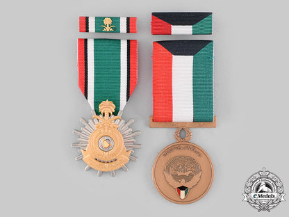 kuwait,_state;_saudi_arabia,_kingdom._two_kuwait_liberation_commemorative_medals1991_m19_19839