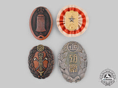 Japan, Empire. A Lot Of Four Badges & Insignia