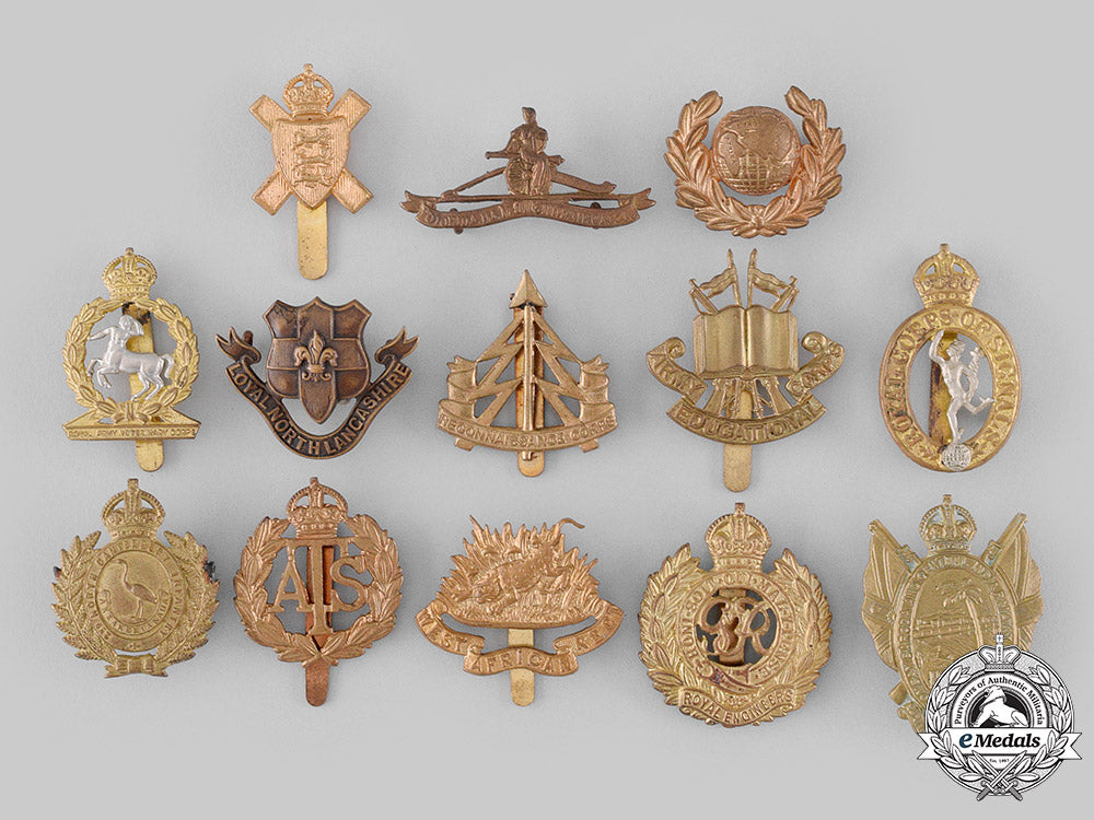 united_kingdom._a_lot_of_thirteen_regimental_badges_m19_20000