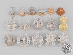 United Kingdom. A Lot Of Sixteen Regimental Badges