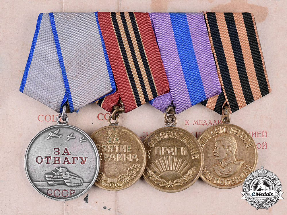 russia,_soviet_union._a_bravery_medal_group,_to_private_popadenko_vasiliy_mikhaylovich,1_st_ukrainian_front_m19_20102