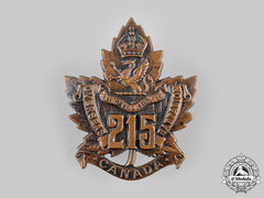 Canada, Cef. A 215Th Infantry Battalion Cap Badge, By Birks, C.1916
