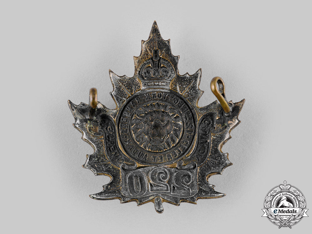canada,_cef._a220_th_infantry_battalion"_york_rangers"_cap_badge,_c.1916_m19_20165