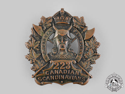 canada,_cef._a223_rd_infantry_battalion"_canadian_scandinavians"_cap_badge,_c.1916_m19_20173