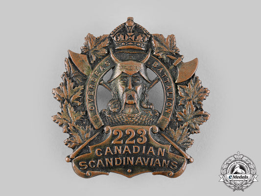 canada,_cef._a223_rd_infantry_battalion"_canadian_scandinavians"_cap_badge,_c.1916_m19_20173