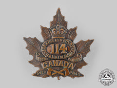 Canada, Cef. A 114Th Infantry Battalion "Brock's Rangers" Cap Badge, By P.w.ellis, C.1916
