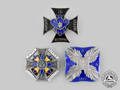 Poland, People's Republic. Three Post-1945 Manufactured Regimental Badges