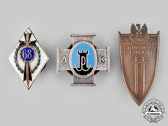 Poland, People's Republic. Three Post-1945 Manufactured Regimental Badges