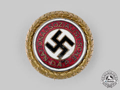 Germany, Nsdap. A Golden Party Badge, By Deschler & Sohn, Nskk (Motorsturm 1)