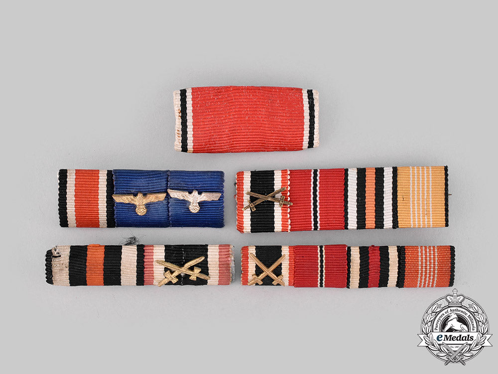 Germany, Wehrmacht. A Lot Of Medal Ribbon Bars – eMedals