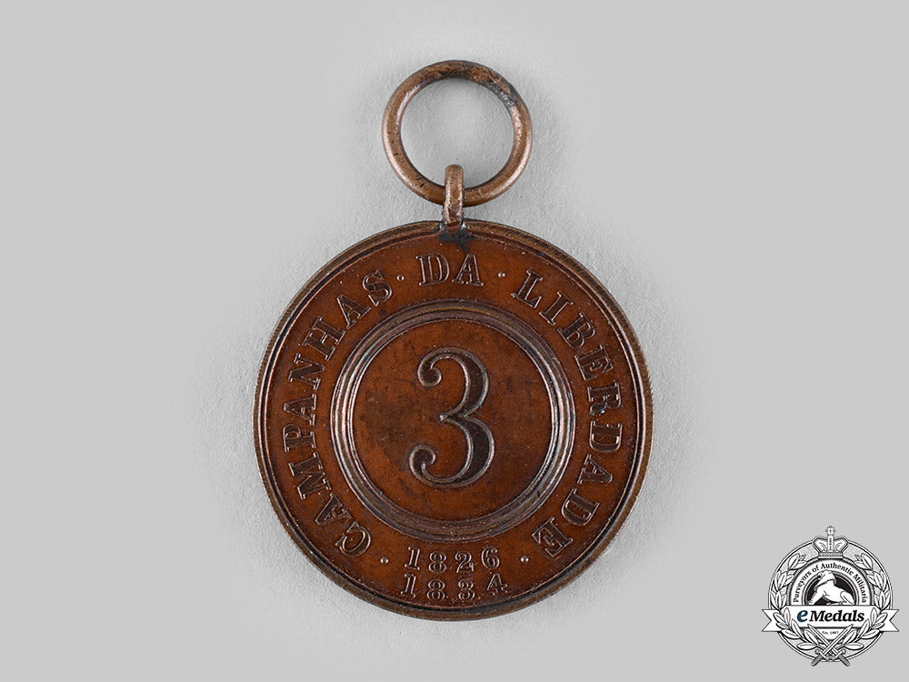 portugal,_restoration._a_medal_of_pedro_and_maria,_bronze_medal_c.1825_m19_20920_1_1