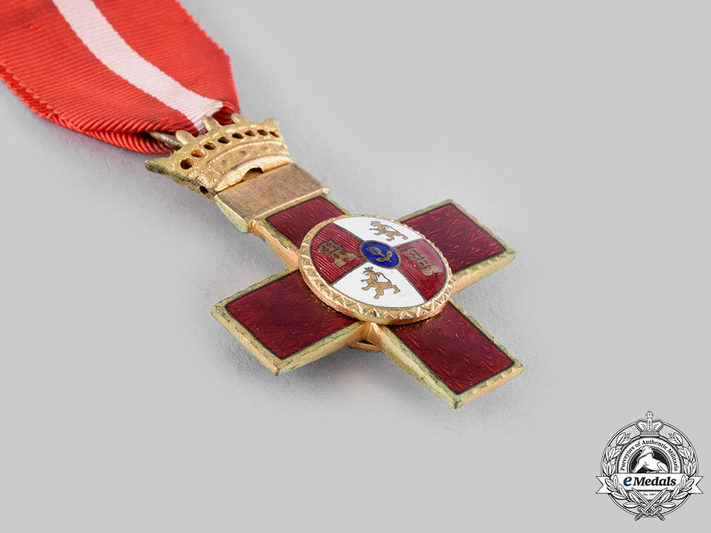 spain,_franco._an_order_of_military_merit,_i_class_cross,_red_distinction_c.1950_m19_20927_1