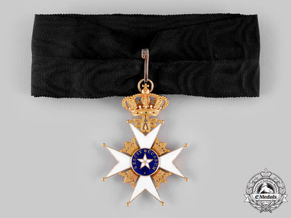 sweden,_kingdom._an_order_of_the_north_star,_ii_class_commander_in_gold,_by_c.f.carlman,_c.1945_m19_20969