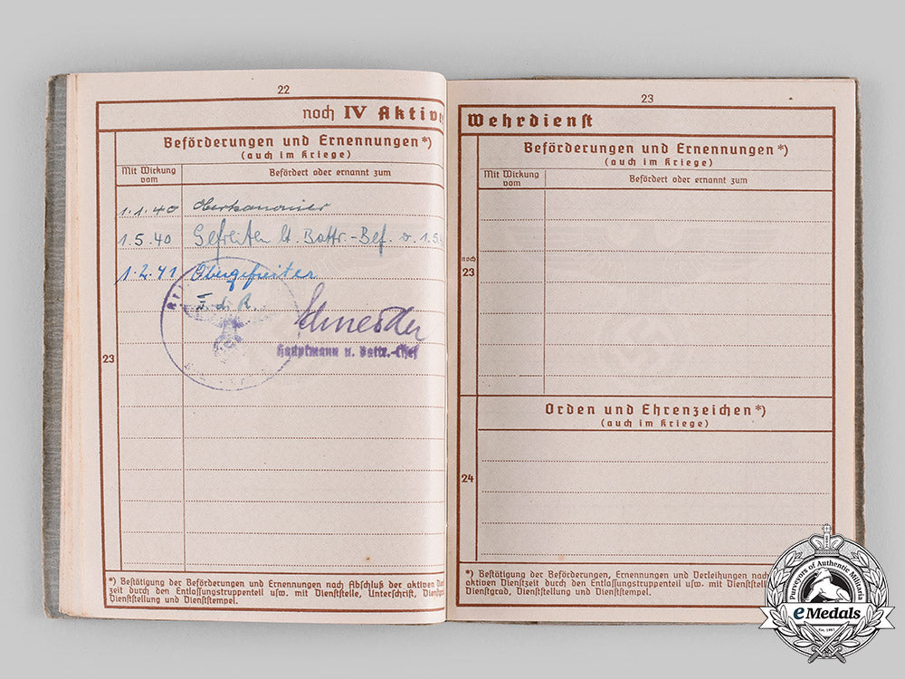 germany,_heer._a_wehrpaß_to_heer_obergefreiter_josef_steels,_kia_on_the_eastern_front_m19_21018